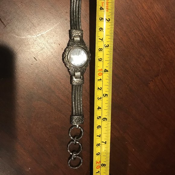 QVC Suarti & Sri Sterling Silver Scroll Watch main image 12